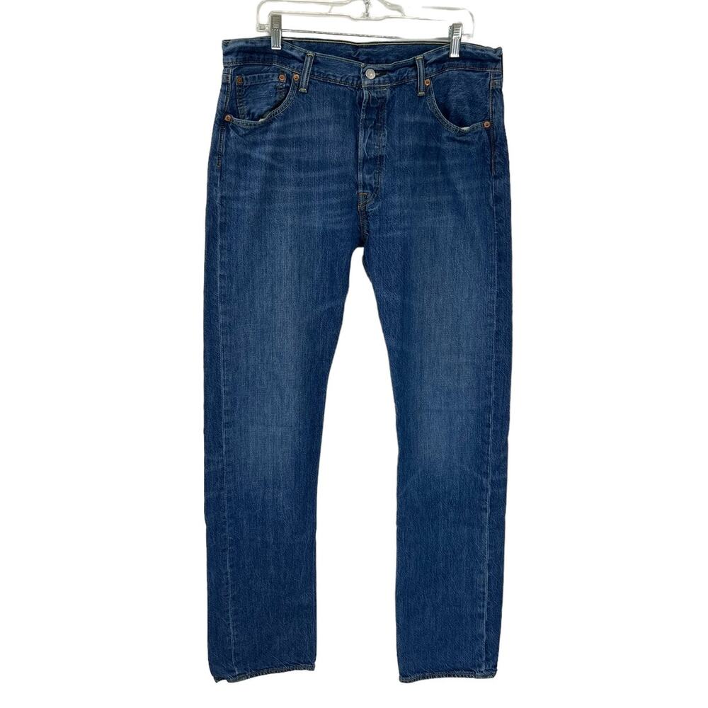 LEVI'S JEANS 501 Straight Leg Denim Blue Jeans SZ 36 x 36